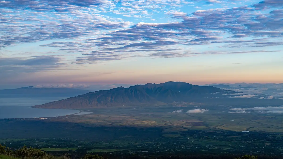 Blick vom Haleakalā über Zentral-Maui